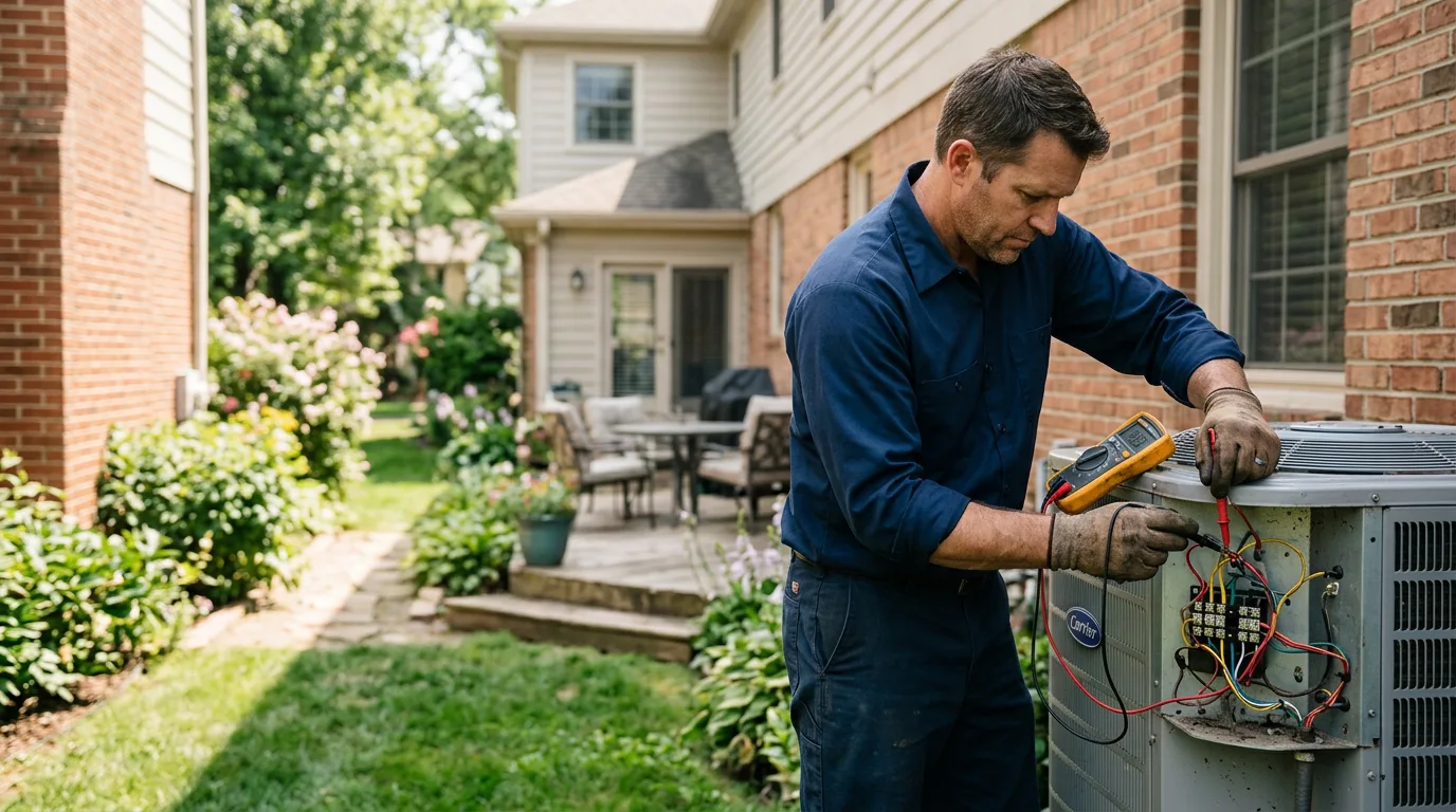 HVAC technician working near Lancaster, KY